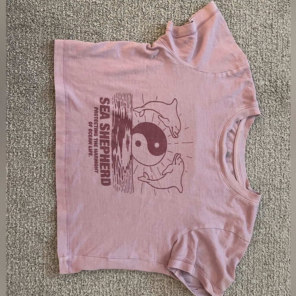 Cute pink crop top